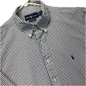 Vintage Ralph Lauren shirt mens‎ XL classic fit long sleeve button-down Check